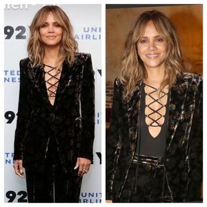 NWOT NEW Veronica Beard Long And Lean Velvet Floral Dickey Jacket Blazer Size 4